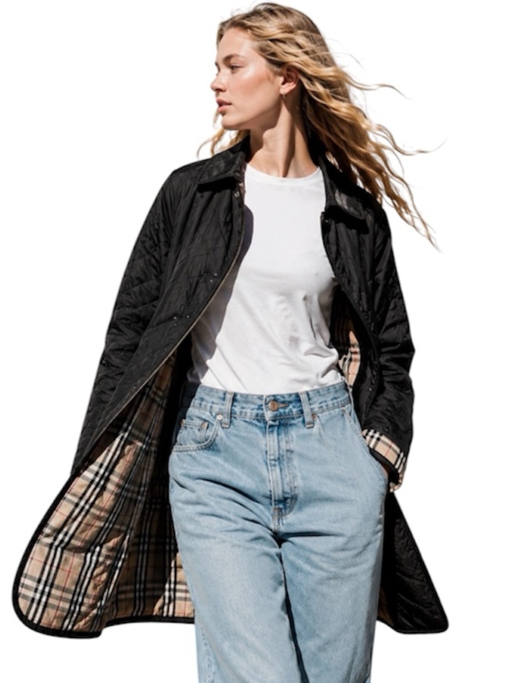 Burberry diamond Quilted Trench coat
